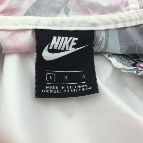 Nike Hyper Femme Windrunner Floral Accent Cropped Hooded Running Jacket Size L - Picture 12 of 16